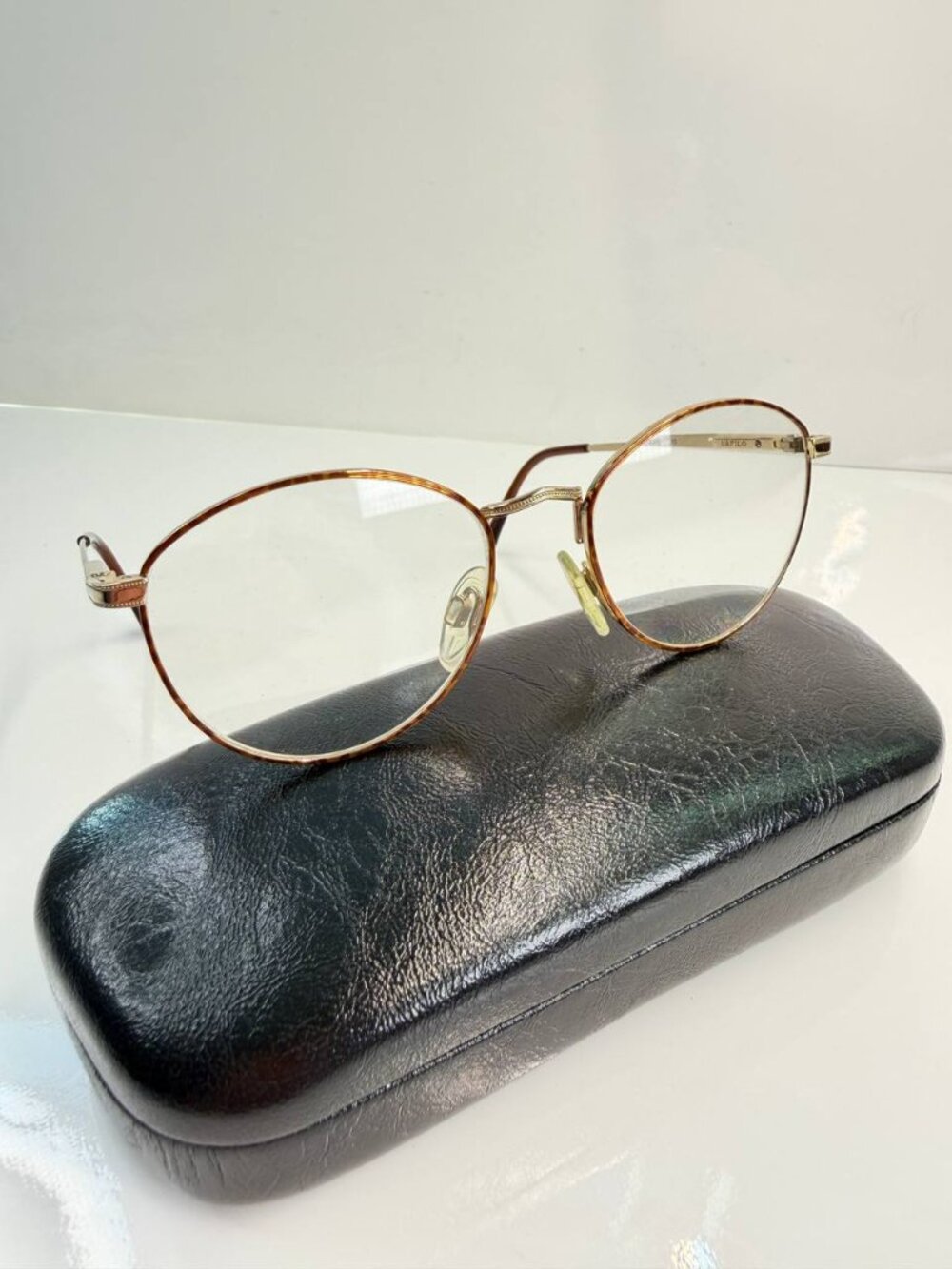 Vintage Safilo Elasta K492 G10 Eyeglasses Gold Tortoise 49-17-130 Made in Italy